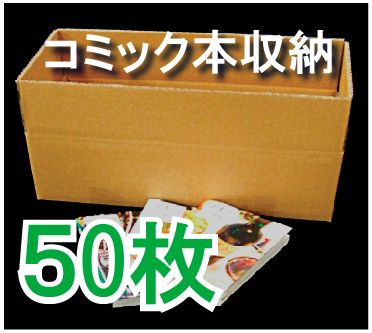 選書 コミック本 B6 四六判タイプ 収納ダンボール 191 404 高さ135 50枚 段ボール箱と梱包資材のin The Box インザボックス