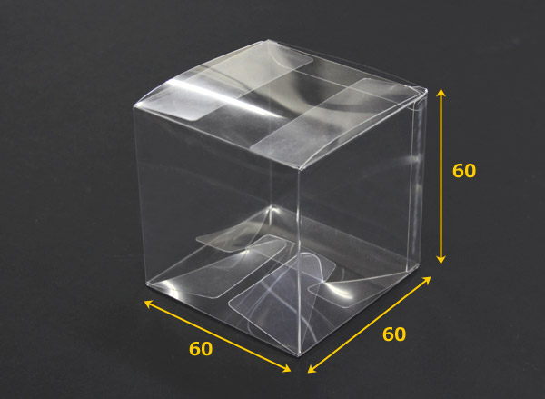 送料無料・クリアケース キューブ型 60×60×60mm 「500枚」(上:差込、下:組底タイプ) 段ボール箱と梱包資材のIn The  Box（インザボックス）