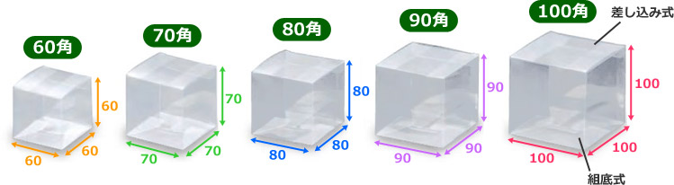 90％OFF】 箱の店 立方体 クリアケースPNNタイプ70 500枚入 OPNN-70