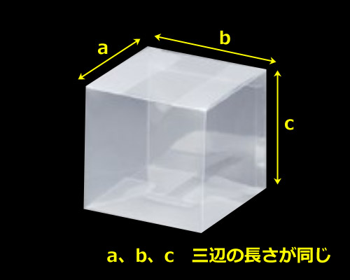 サイコロ型クリアケース