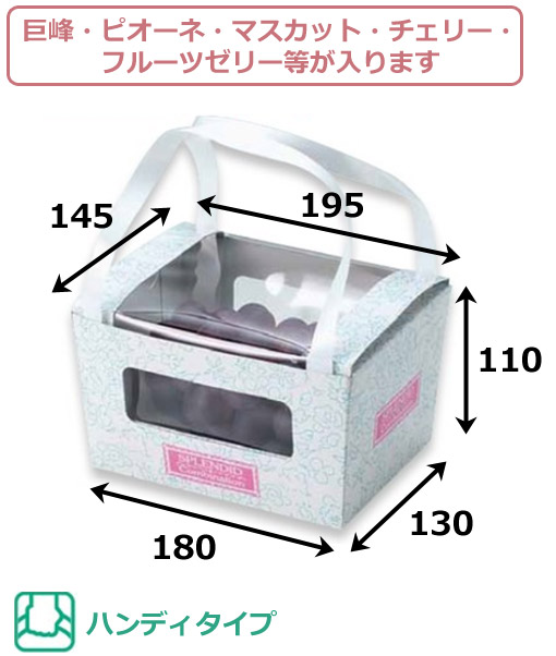 フルーツ用ギフトボックスコンビネーション手提