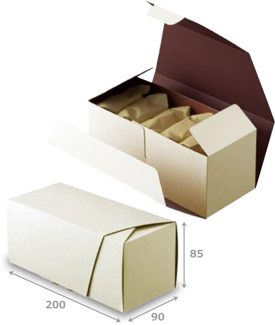 送料無料・和洋菓子用パッケージ 和包＃200 200×90×85mm 「200枚