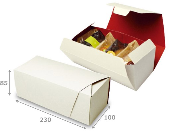 送料無料・和洋菓子用パッケージ 和包 ワンタッチ 230×100×85mm 「200