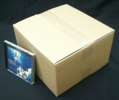 画像1: CDケース50枚用ダンボール箱 261×258×高さ144mm 「1枚」