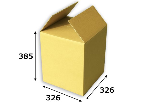 画像3: ペール缶(20リットル缶)用ダンボール箱  326×326×385mm「1枚」 (3)