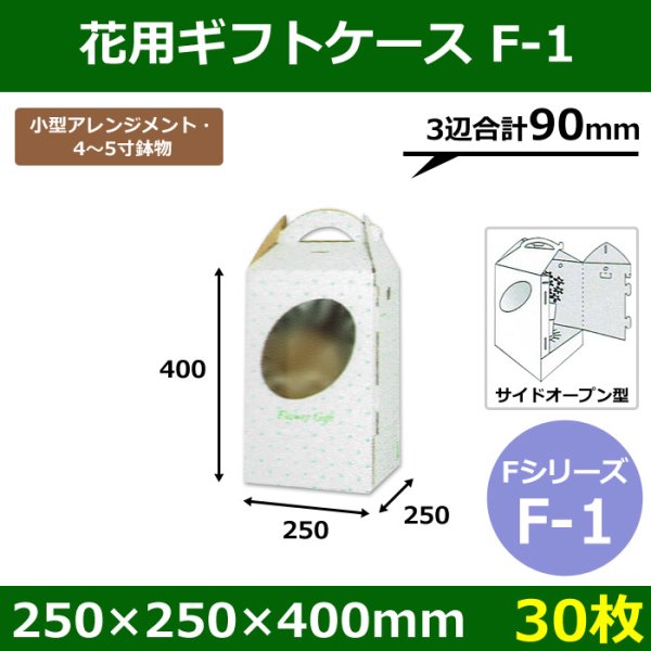 画像1: 送料無料・花ケースF-1 手提げ・箱型両用タイプ　250×250×400mm 「30枚」 (1)