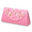 画像1: 送料無料・ギフト箱（洋菓子用）クラッチバッグ ピンク 240×60×100mm「100枚」 (1)