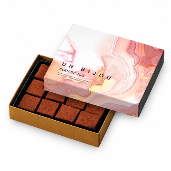 画像1: 送料無料・ギフト箱（洋菓子用）アン・ビジュー 小(8×6) 82×61×17mm「100枚」 (1)