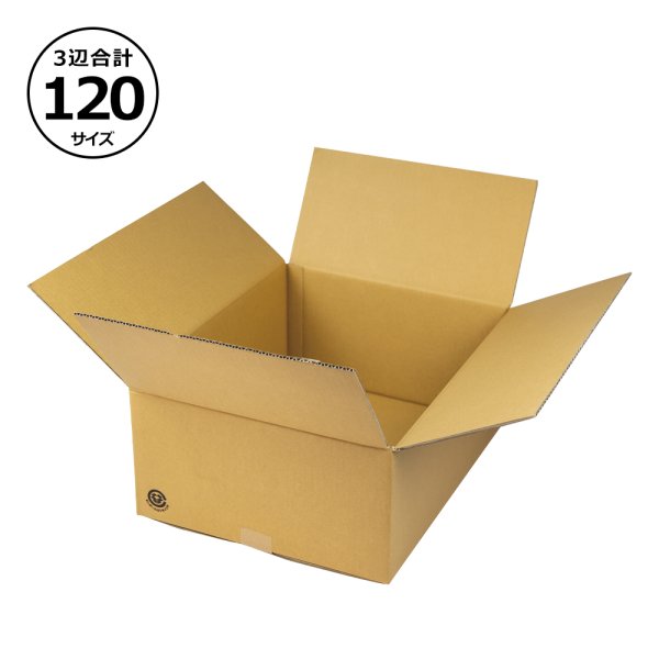 画像1: 送料無料・浅形ダンボール 120サイズ対応（F-2外装）449×324×400mm「30枚」 (1)