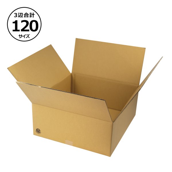 画像1: 送料無料・浅形ダンボール 120サイズ対応（K-60外装）449×339×343mm「30枚」 (1)