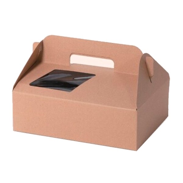 画像1: 送料無料・ナチュラルクラフト手提箱 235×170×75mm「200枚」 (1)