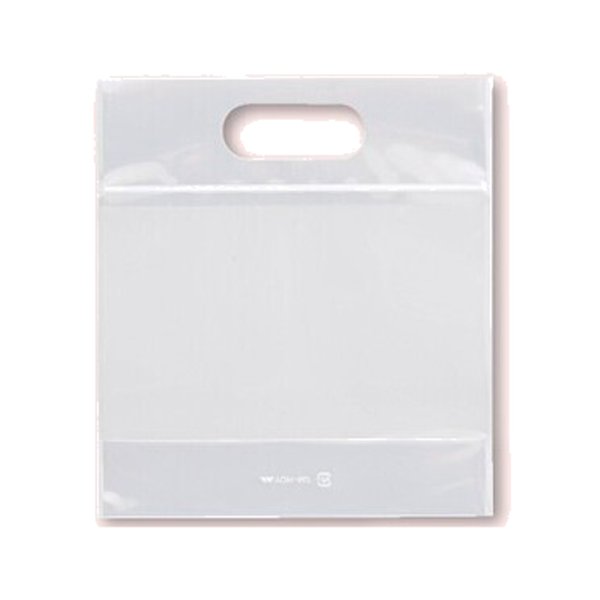 画像1: 送料無料・チャック付小判抜袋 無地 S 180×70×150(200)mm「200枚／50枚」 (1)