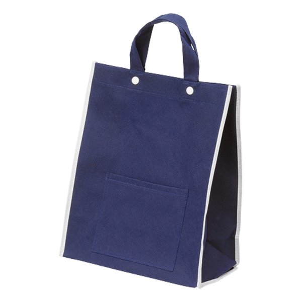 画像1: 送料無料・不織布手提袋（紺）小 225×115×320mm「200枚」 (1)