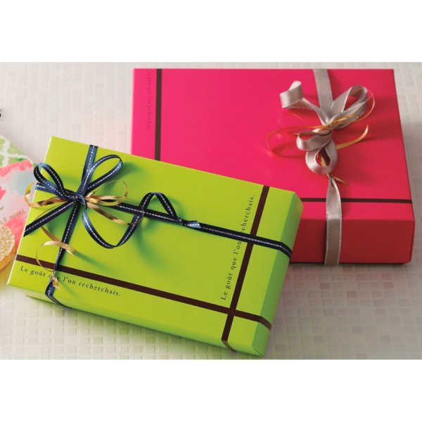 画像2: 送料無料・ギフト箱(菓子用)フールセックギフト クリーム 108×187×47mmほか「50枚・100枚・150枚」 (2)