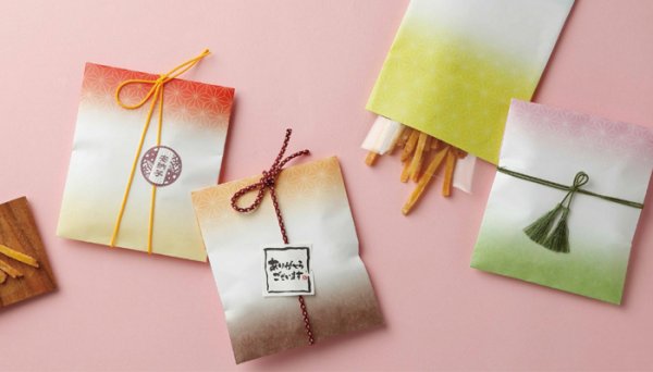 画像2: 送料無料・ラッピング袋(和菓子用)封筒型平袋 150×235(175+60)mm 全8種「100枚・500枚」 (2)