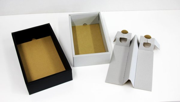 画像3: 送料無料・ギフト箱(コーヒー/焼酎用)360ml瓶 2本~4本用 240×130×60mm 適応瓶:約60φ×H239まで「50枚」 (3)