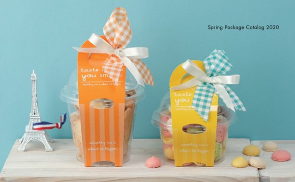 画像2: 送料無料・カップ(菓子用)スマイルカップ S/M 本体101φ×85(口径90φ×底60φ)フタ 105φ×37mmほか 全12種「100枚」 (2)