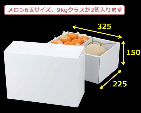 ギフト箱(フルーツ用)ホワイト 1ヶ入~3ヶ入 155×220×150mmほか ギフト箱(フルーツ用)ホワイト 1ヶ入~3ヶ入 155×220×150mmほか