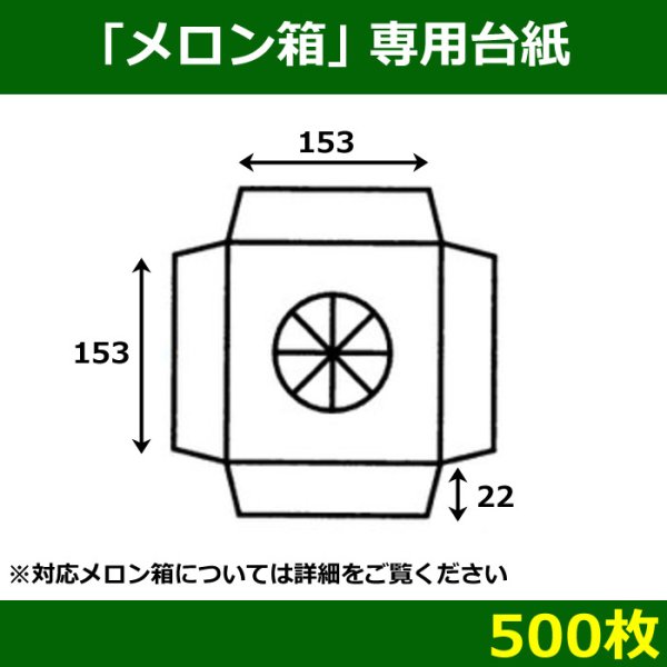 画像1: 送料無料・メロン用ギフトボックス専用台紙 「500枚」 (1)
