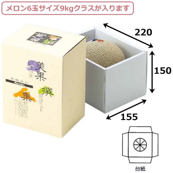 画像3: 送料無料・ギフト箱（フルーツ用）AF美果撰集 155×220×150mmほか「20枚~50枚」 (3)