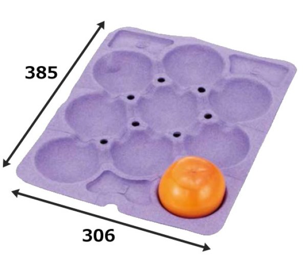 画像2: 送料無料・副資材 柿用パック 8穴~24穴 306×385mm「150枚」 (2)