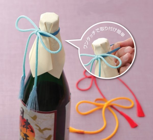 画像3: 送料無料・副資材(酒用)ワンタッチ房付ゴム 赤・黄  95×170mm「200本」 (3)