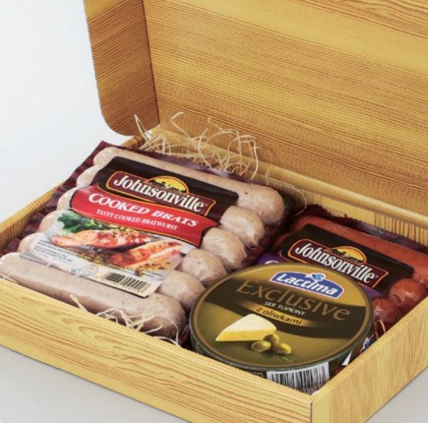 画像2: 送料無料・ギフト箱 送リ箱(精肉鮮魚用)262×193×48mmほか 全3種「100枚」 (2)