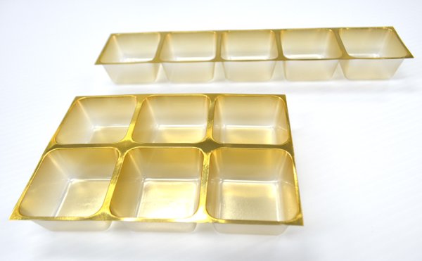 画像9: 送料無料・菓子用 チョコレートトレー 2ヶ~8ヶ 40×80×20mmほか 全4色「100枚」 (9)