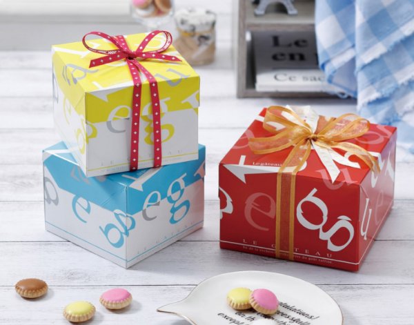 画像2: 送料無料・ギフト箱(菓子用)プティギフトケース 小/大 100×100×80mmほか「100枚」 (2)