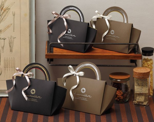 画像2: 送料無料・手提箱(菓子用)ハンディプラティーク 122×62×95mmほか 全6種「200枚」 (2)