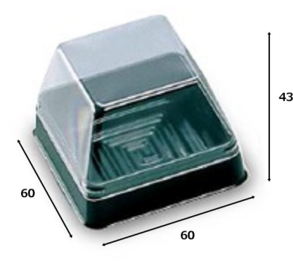 画像3: 送料無料・菓子用 ルミアカップ 浅口/深口 外寸:60×60×40 内寸:52×52×40mmほか 全7種「2,000枚」 (3)