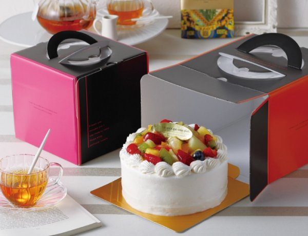 画像2: 送料無料・デコレーションボックス(ケーキ用)ループデコ 4.5号 162×163×150mmほか 全8種「100枚」 (2)