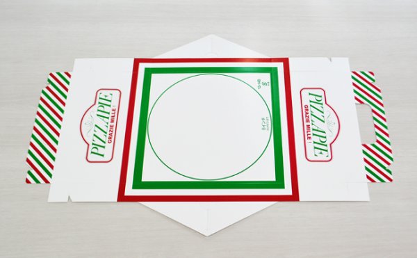 画像3: 送料無料・手提箱 ピザ箱 8インチ~12インチ 205×205×30mmほか 全4種「100枚・200枚・300枚」 (3)