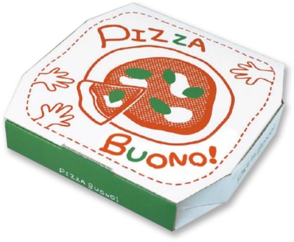 画像3: 送料無料・ピザ箱 ピザボノ柄8インチ~16インチ 215×215×45mmほか 全10種「100枚・1,000枚」 (3)