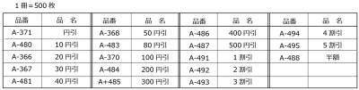 画像1: 送料無料・販促シール「値引シール（表示価格より?）　全18種類」40x30mm「1冊500枚」