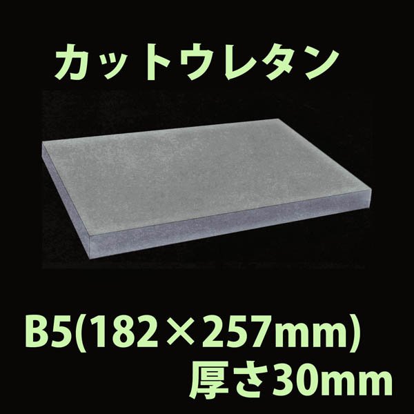 画像1: 送料無料・ウレタン B5サイズ　30mm 182×257×30mm 「20枚」 (1)