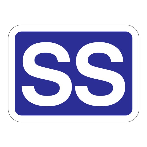 画像1: 送料無料・販促シール「SS」40x29mm「1冊500枚」 (1)