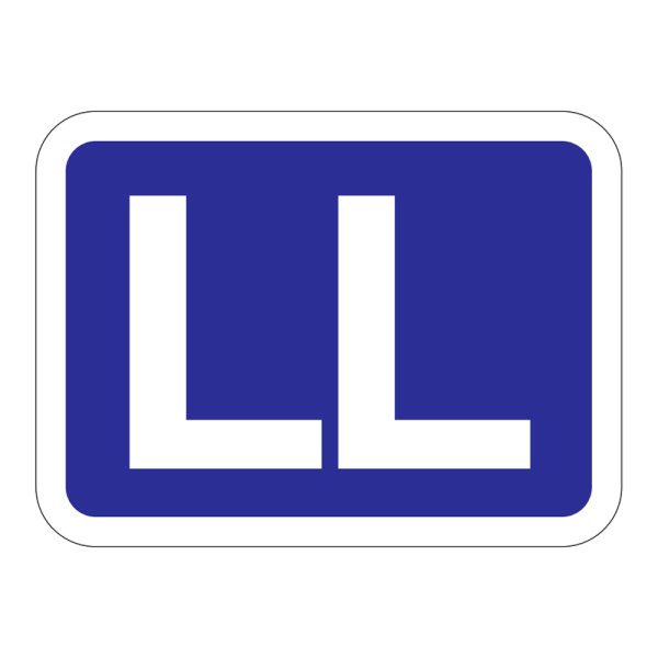 画像1: 送料無料・販促シール「LL」40x29mm「1冊500枚」 (1)