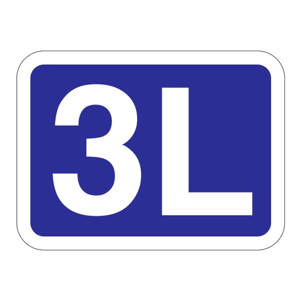 画像1: 送料無料・販促シール「３L」40x29mm「1冊500枚」 (1)