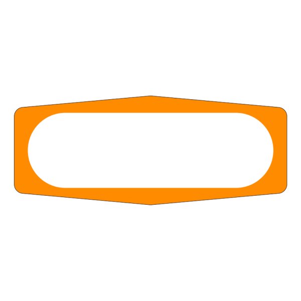 画像1: 送料無料・販促シール「空欄」50x20mm「1冊1,000枚」 (1)