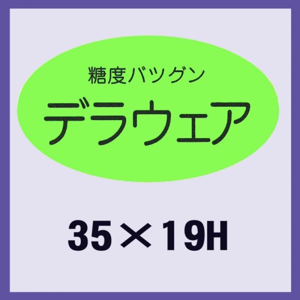 画像1: 送料無料・販促シール「デラウェア」35x19mm「1冊900枚」 (1)