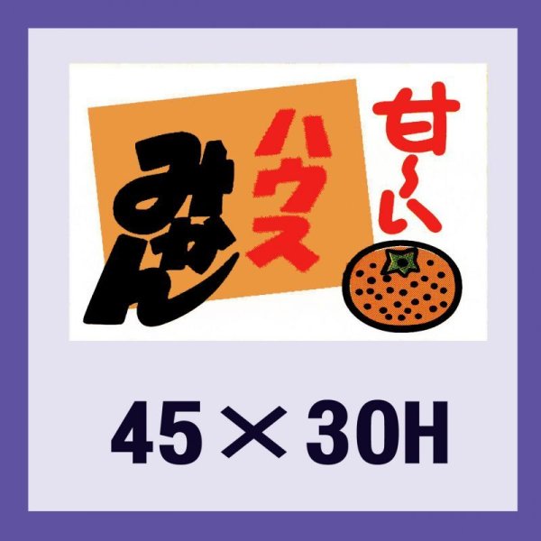 画像1: 送料無料・販促シール「ハウスミカン」45x30mm「1冊500枚」 (1)