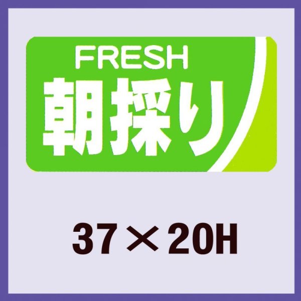 画像1: 送料無料・販促シール「朝採り」37x20mm「1冊1,000枚」 (1)