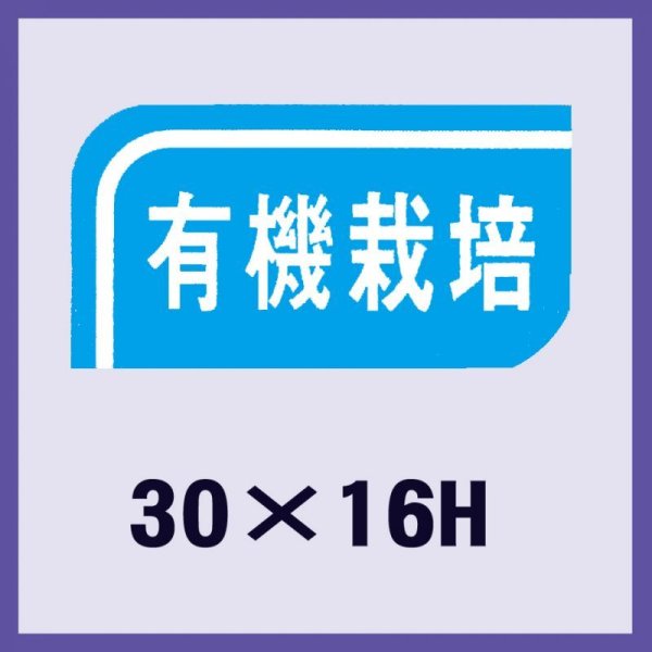 画像1: 送料無料・販促シール「有機栽培」30x16mm「1冊1,000枚」 (1)