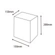 画像3: 送料無料・白無地人形箱150×150×200(mm) 「20枚から」 (3)