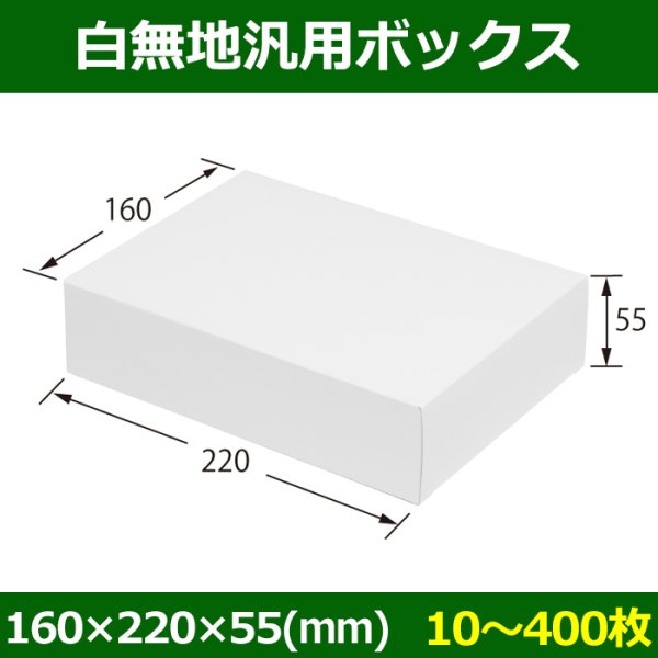 画像1: 送料無料・白無地箱（カード紙材質）160×220×55mm 「10枚から」 (1)