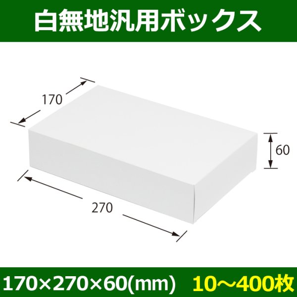 画像1: 送料無料・白無地箱（カード紙材質）170×270×60mm 「10枚から」 (1)