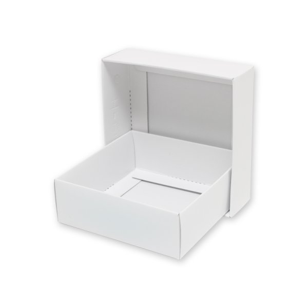 画像2: 送料無料・白無地箱(カード紙材質)100×100×35mm 「10枚から」 (2)