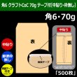 画像1: 送料無料・角6 クラフト封筒 70 162×229+30mm「500枚」中貼り スラット (1)