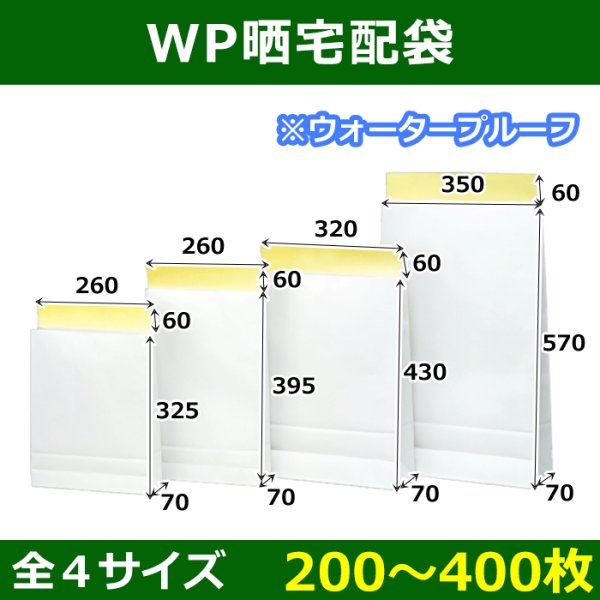 画像1: 送料無料・紙袋 WP晒宅配袋 260×70×325＋60~350×115×570＋60(mm) 「200~400枚」全4サイズ (1)